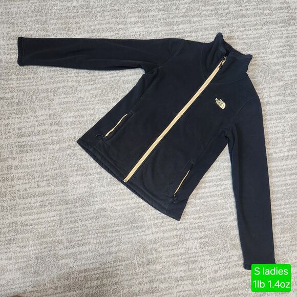 The North Face women's Morning Glory fleece jacket black gold UCF Saints size S - Picture 1 of 11